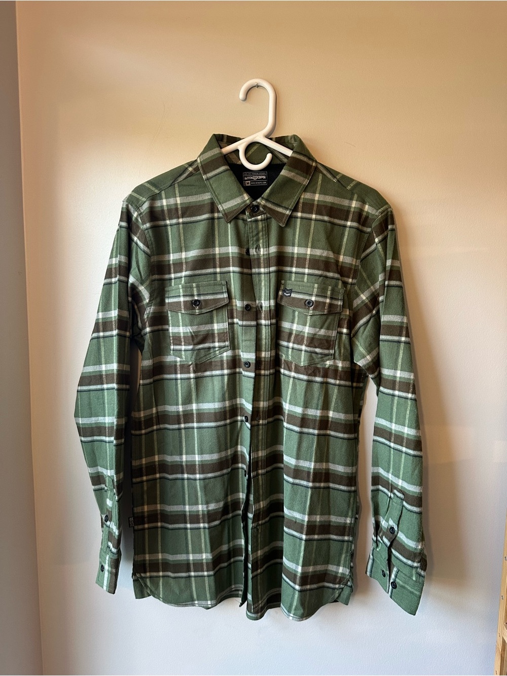 MTN OPS Men's Green Plaid Flannel